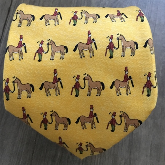 Hermes Other - Authentic & Rare Hermes silk "horse trainer" tie